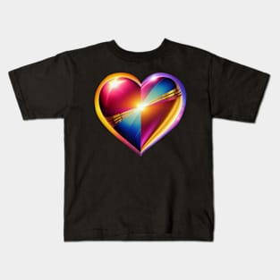 Cosmos Space Heart Kids T-Shirt